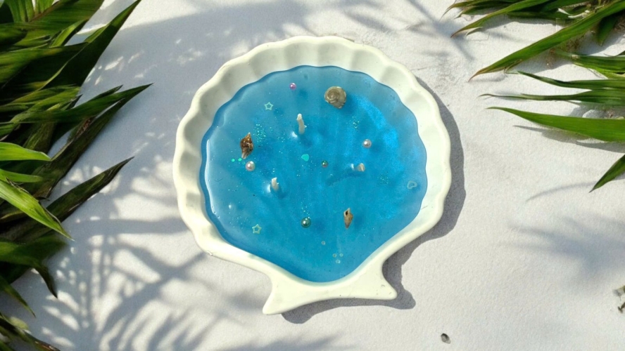 Nến gel trong vỏ sò
